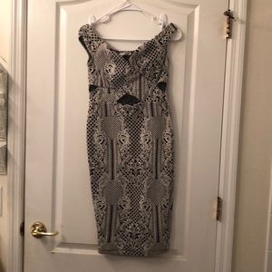 Black and white dress
